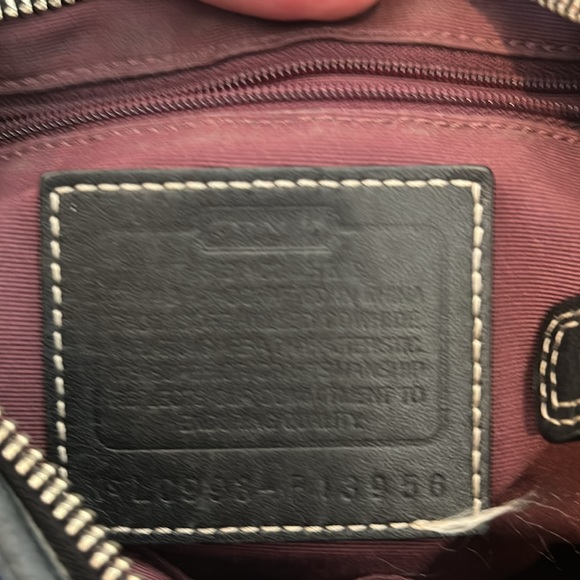 Black Pebbled Coach Purse - Picture 7 of 9